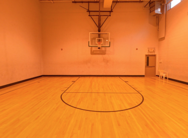 Full indoor basketball court available for all residents