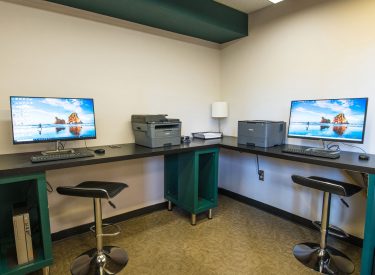 Community computer lab available to all residents